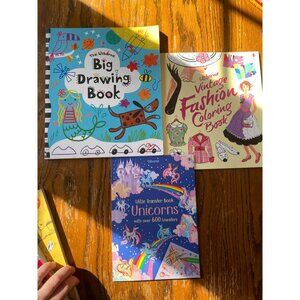 Usborne Coloring & Drawing Book Bundle Creative Kids Art Set